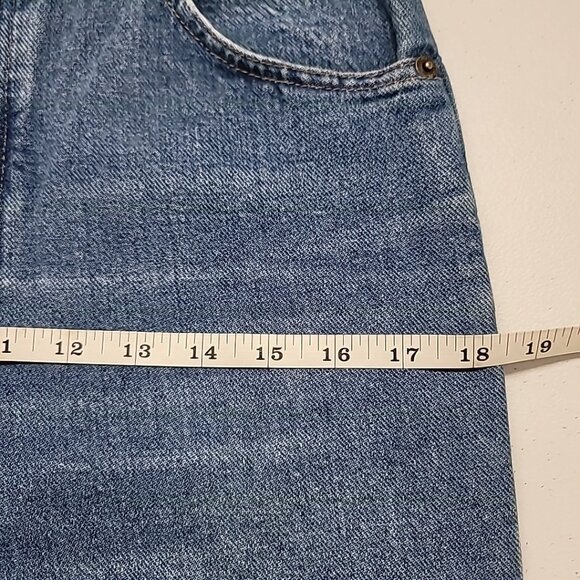 VTG Bonjour Petite High Waist Denim Mom Jeans Sz 26x25 Cut Away Button Fly READ - Picture 16 of 16